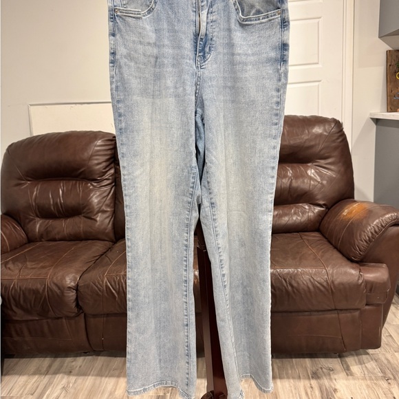 YMI Light Blue Flare & Wide Leg Women's Jeans - Picture 1 of 2